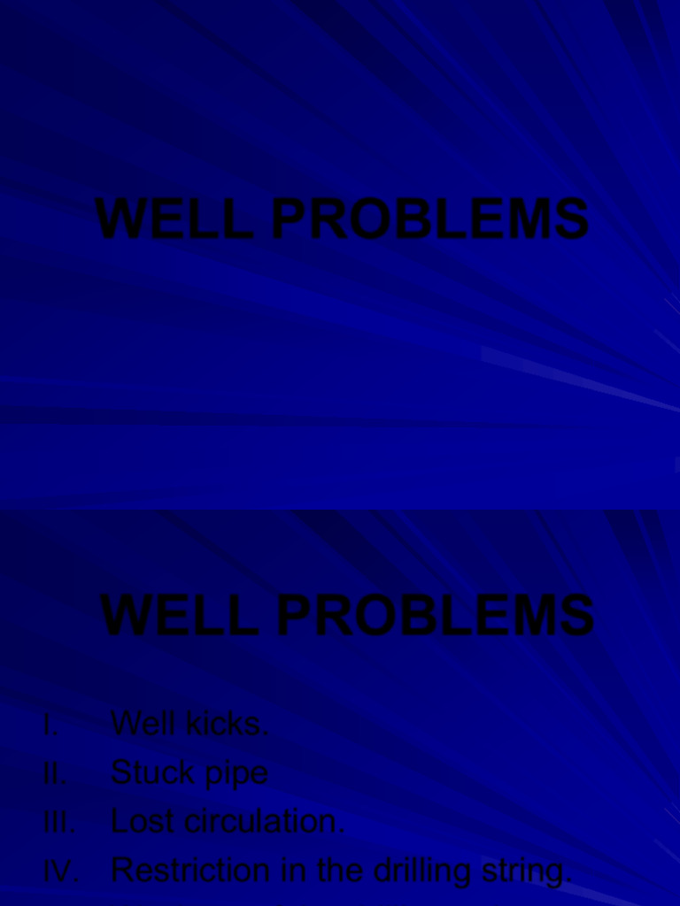 Drilling Well Problems Notes 1 Pdf