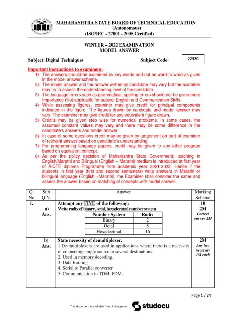 Winter 2022 Model Answer Paper Organized Organized | PDF | Random ...