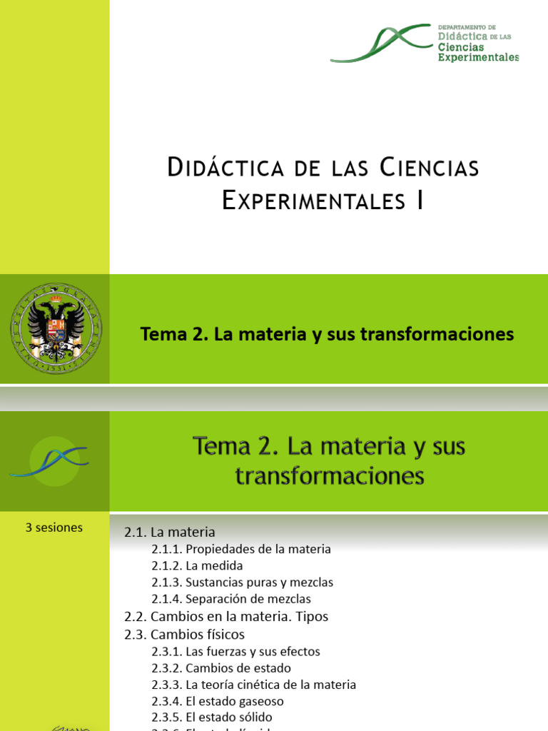 Transformaciones de la Materia y sus Propiedades | PDF | Sustancias ...