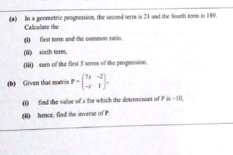 Geometric Progression | PDF