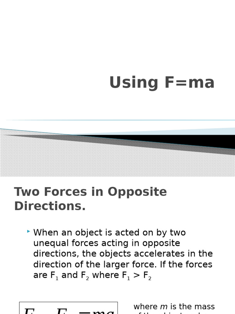 Using F Ma | PDF