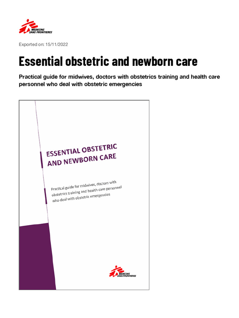 Guideline 449 Es 2022 11 15 | PDF | Childbirth | Pregnancy