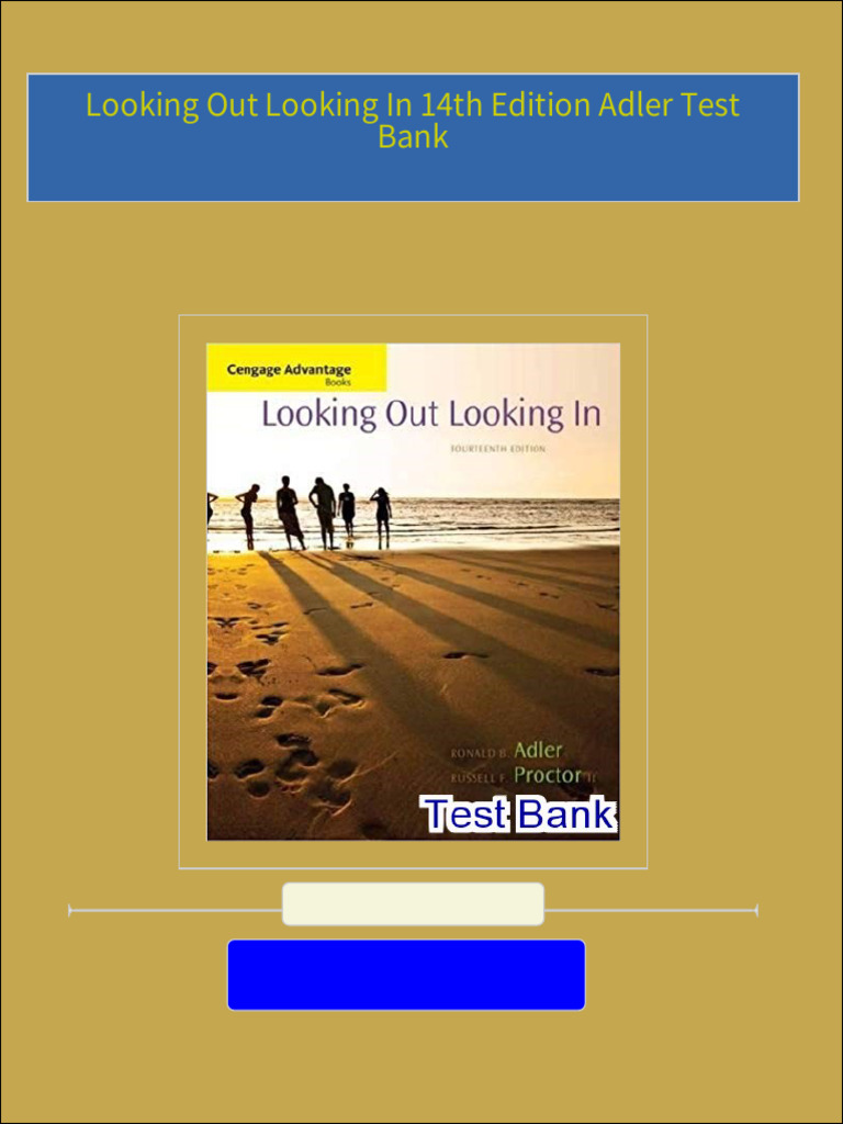 Looking out looking in 14th edition adler test bank pdf download full