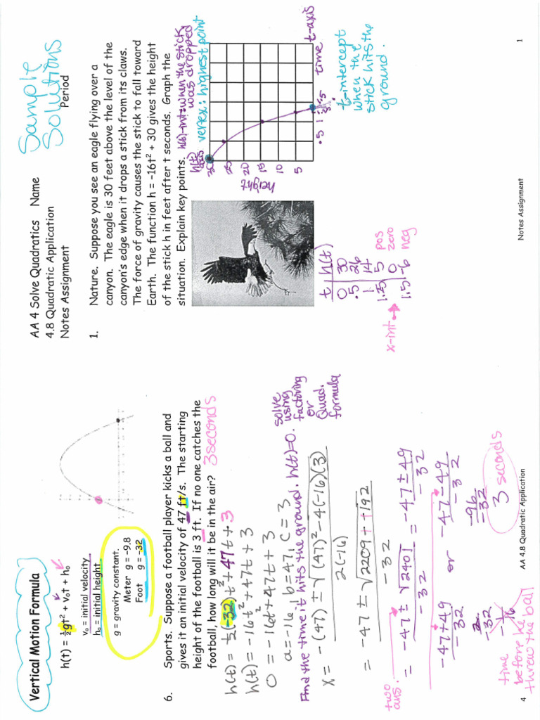 4.8 Notes Sample Solutions | PDF