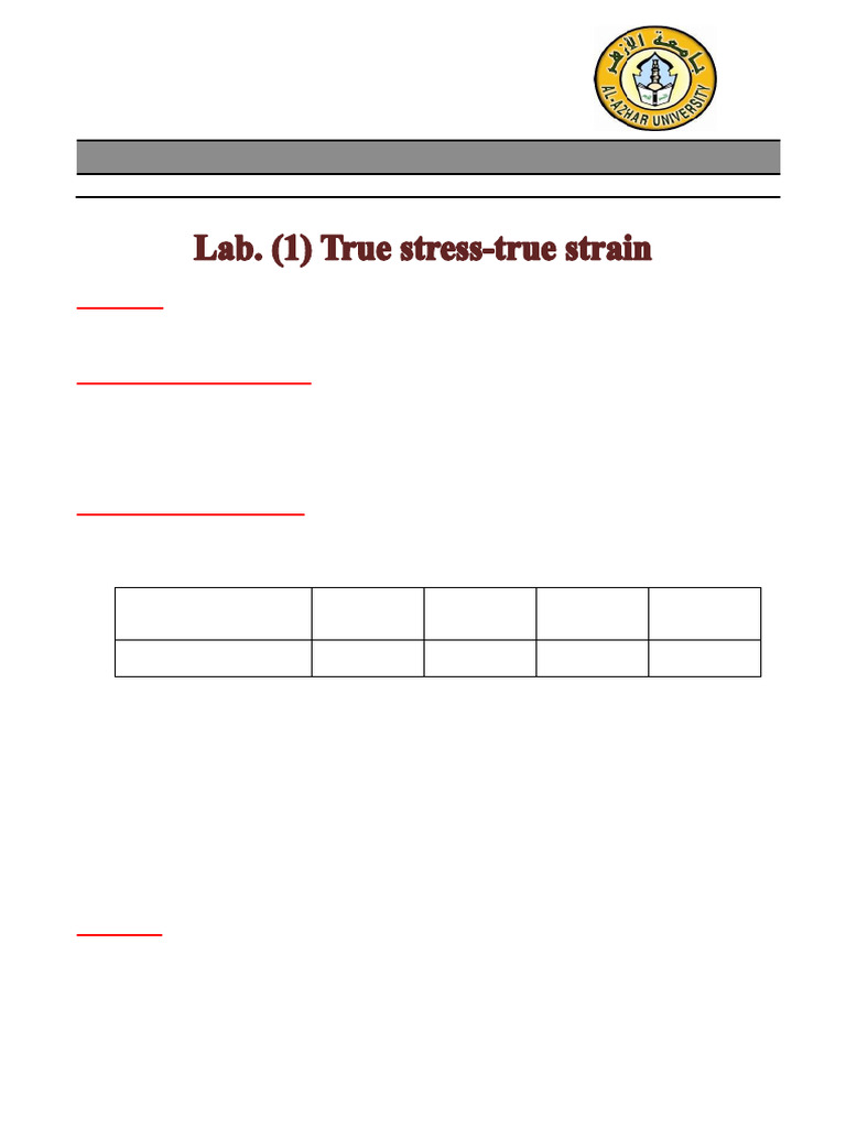 True Stress-Strain Analysis of Materials | PDF
