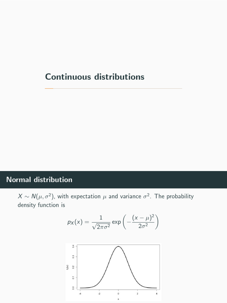 Week 4 2 | PDF | Exponential Function | Normal Distribution