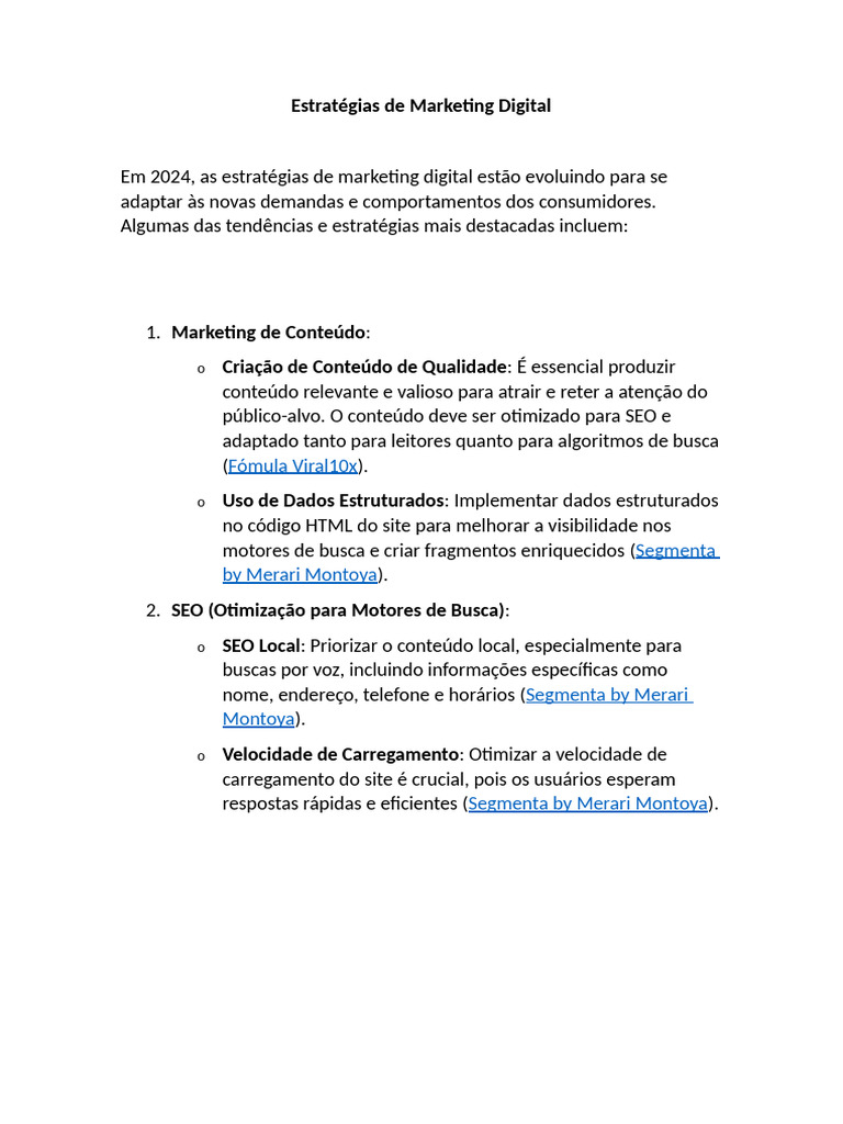 Tendências de Marketing Digital 2024 | PDF | SEO | Marketing digital