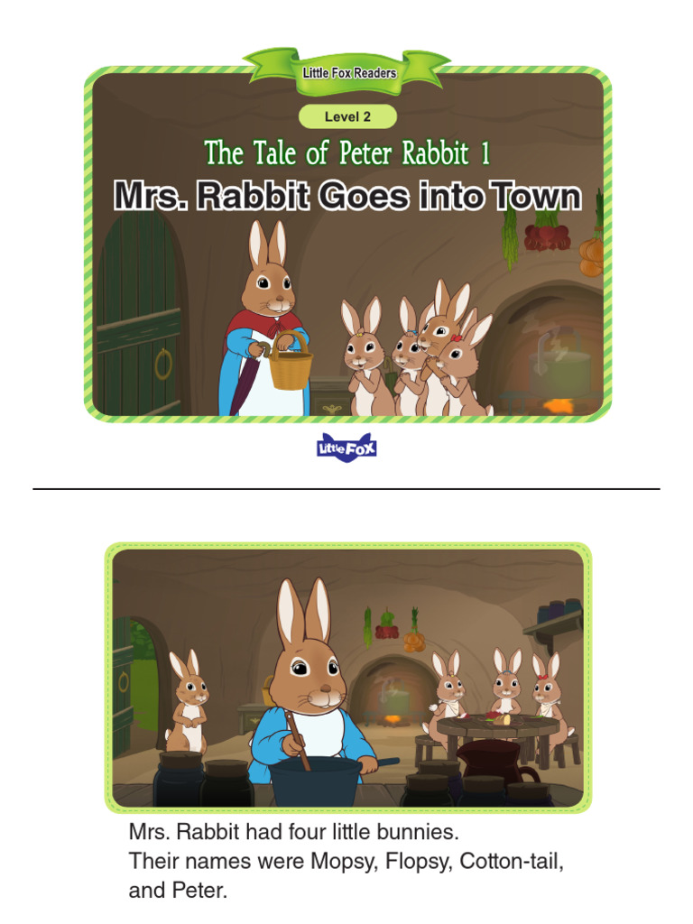 001 - The Tale of Peter Rabbit 1 - Mrs. Rabbit Goes Into Town | PDF