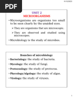 Comprehensive Microbiology Overview | PDF | Microorganism | Microbiology