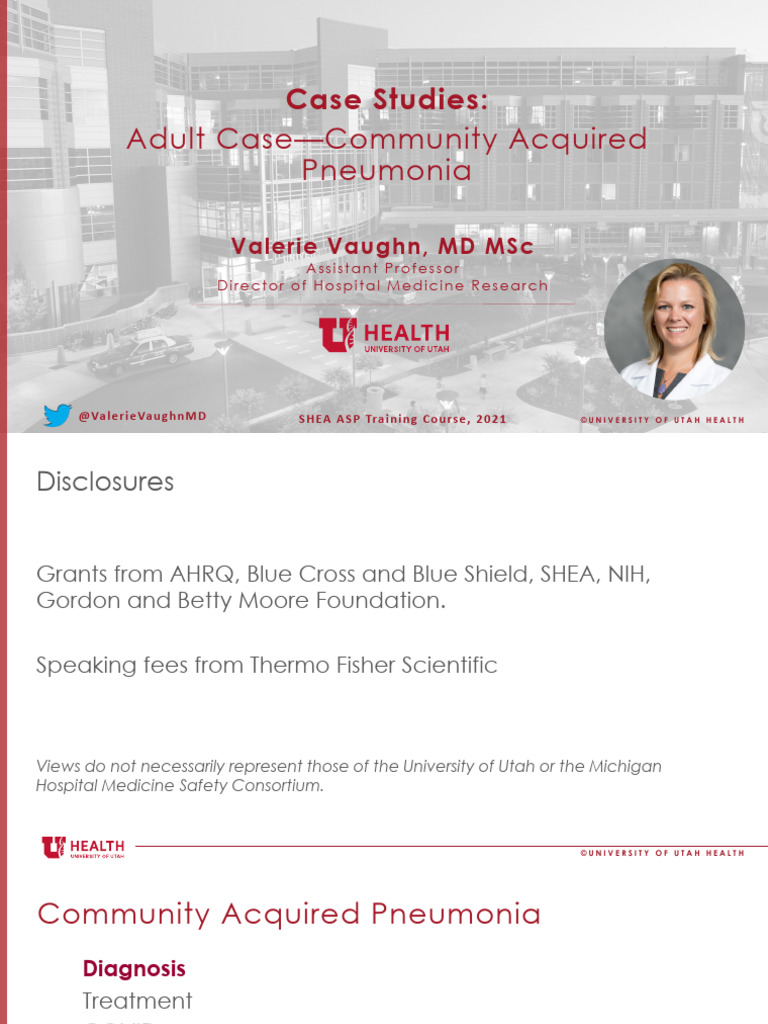 Case Report CAP SHEA 2021 Vaughn 3 - 21 - 21 | PDF | Pneumonia ...