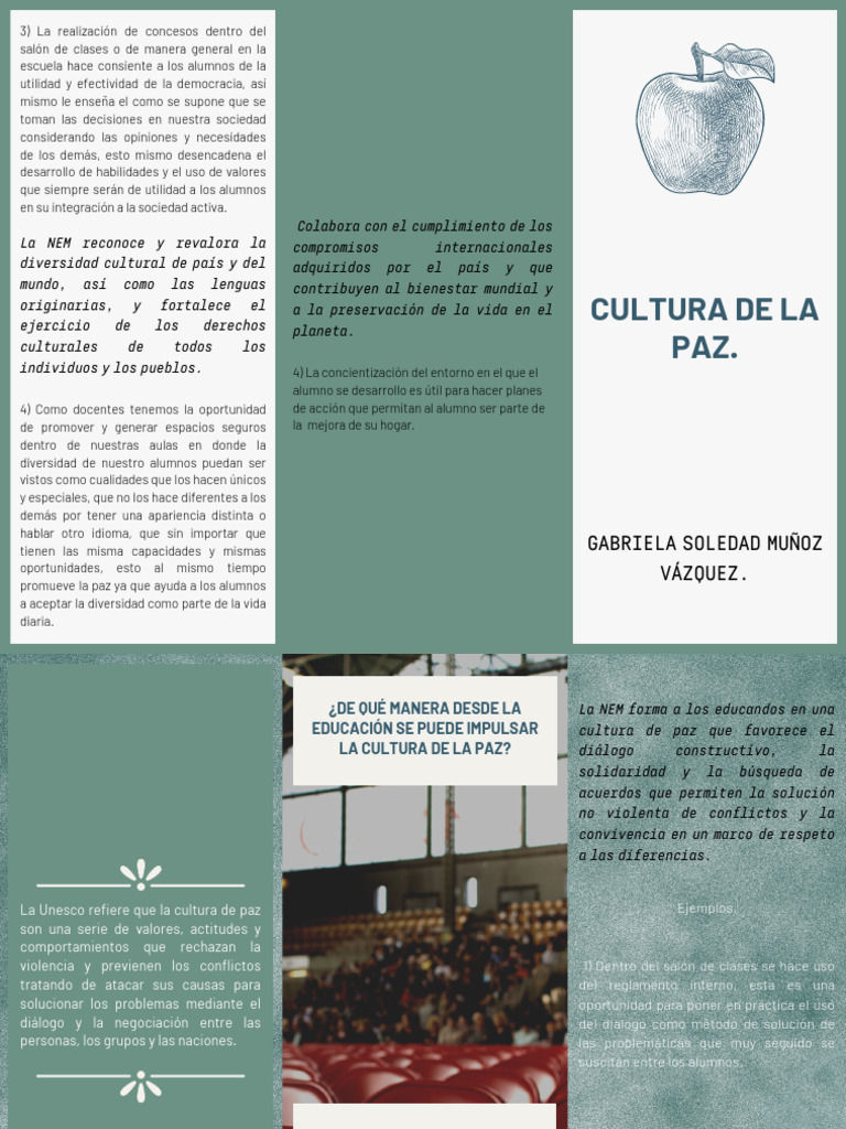 Promoviendo la Cultura de Paz en Educación | PDF | Paz | Sociedad