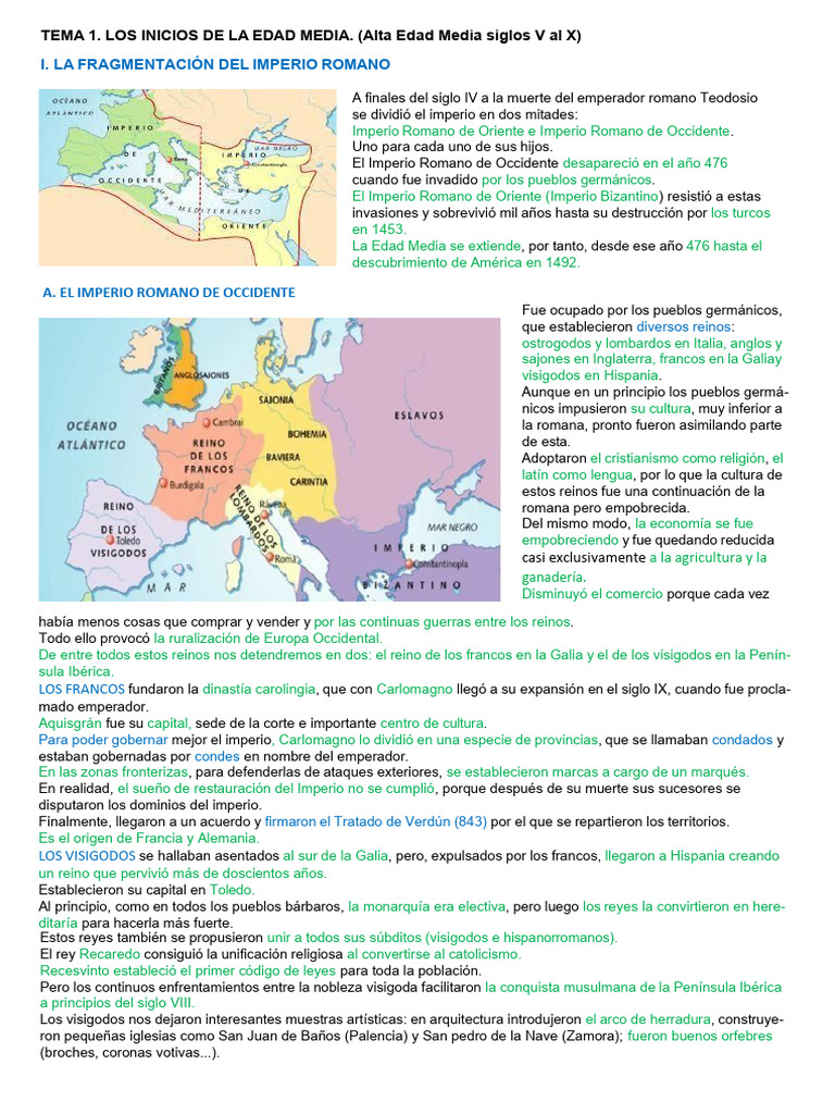 Inicios de la Edad Media y el Islam | PDF | Mahoma | imperio Bizantino