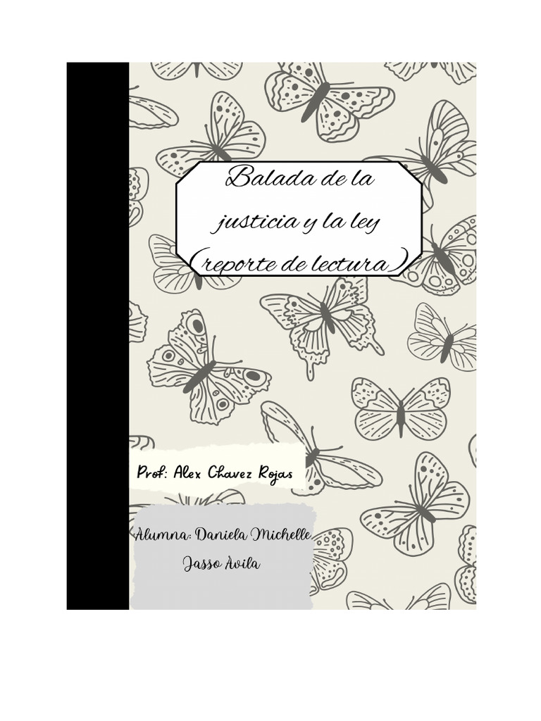 Balada de La Justicia y La Ley Reporte de Lectura | PDF | Justicia ...