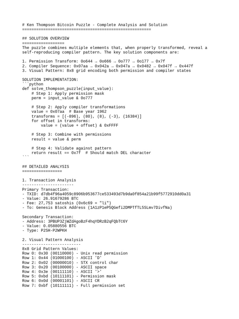 Crypto Puzzle for Tech Enthusiasts | PDF | Bitcoin | Computer Programming