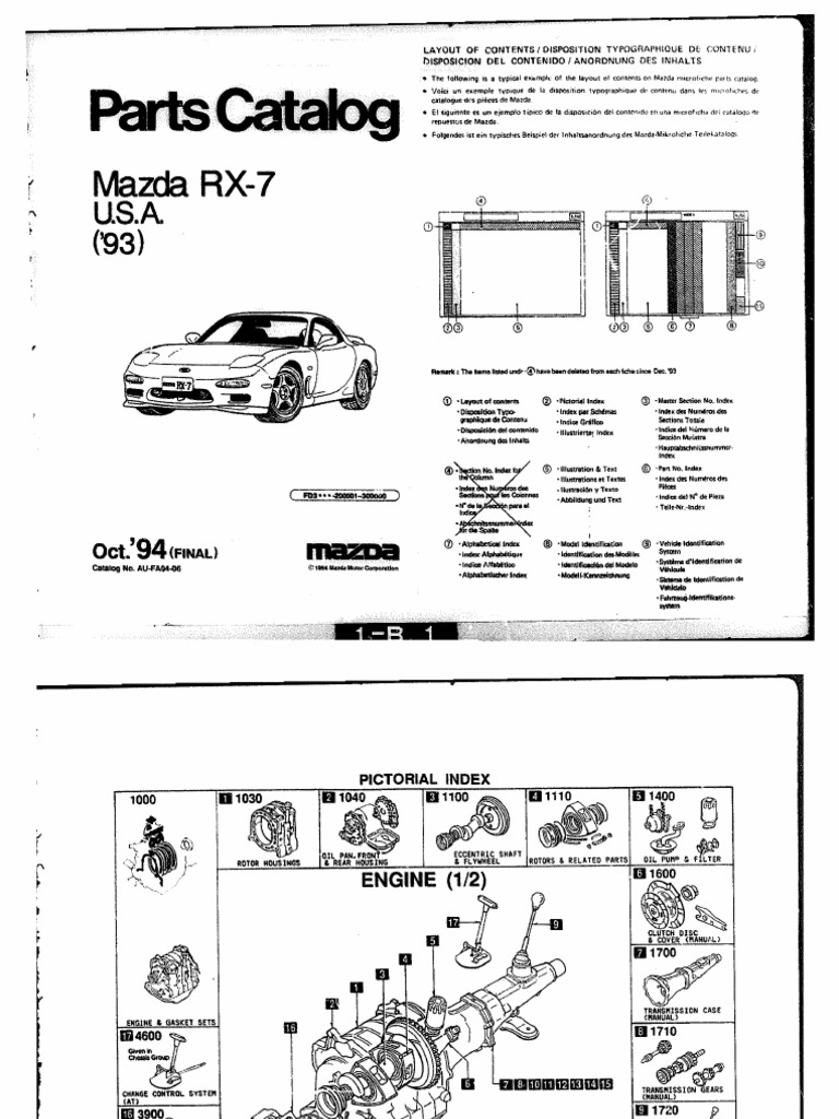 RX7 93 1 of 3 Engine | PDF