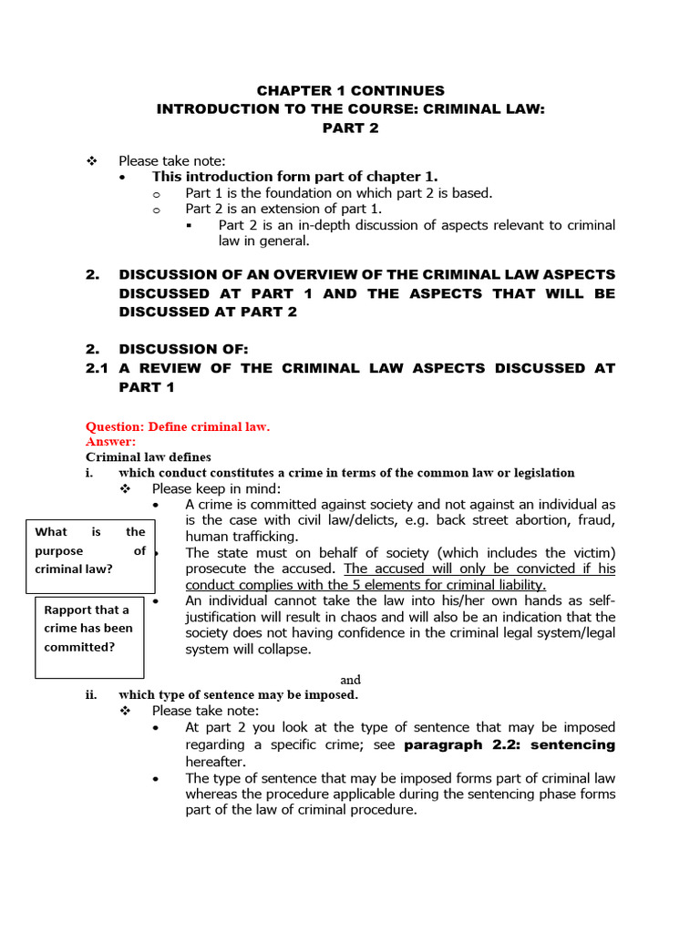 Chapter 1 crim | PDF | Crimes | Crime & Violence