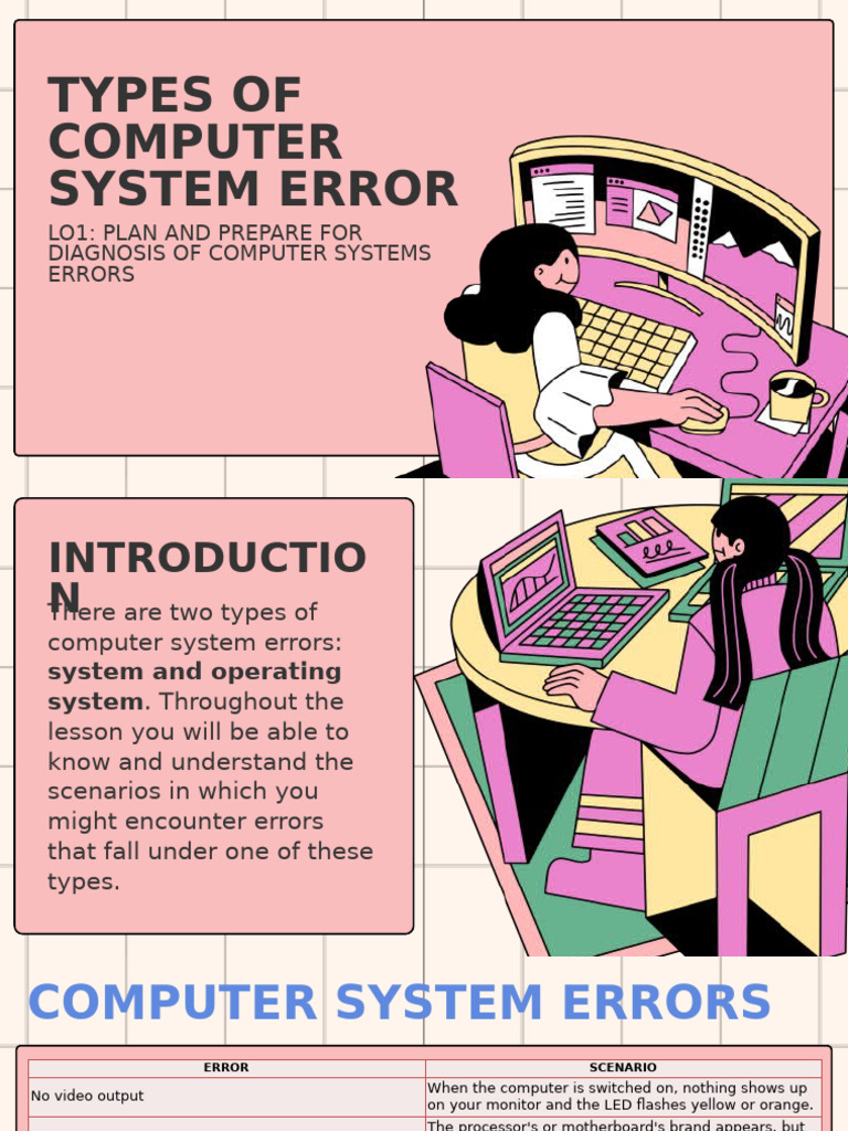 Lesson 2 - LO1 - 3-Computer Error | PDF