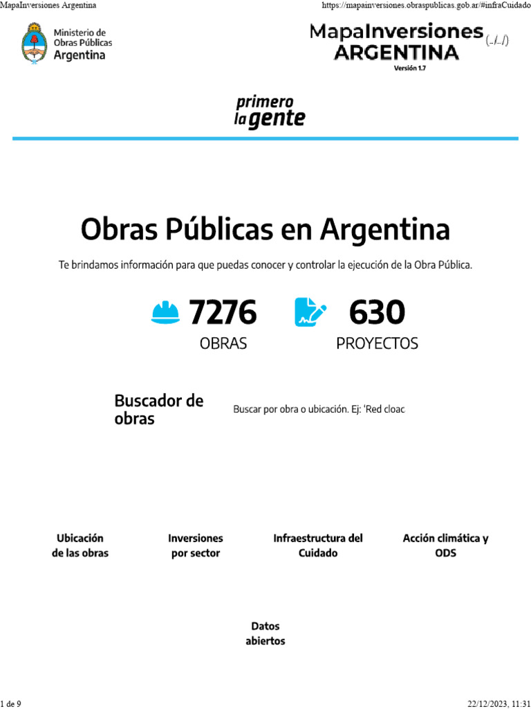 Mapa de Inversiones en Argentina | PDF