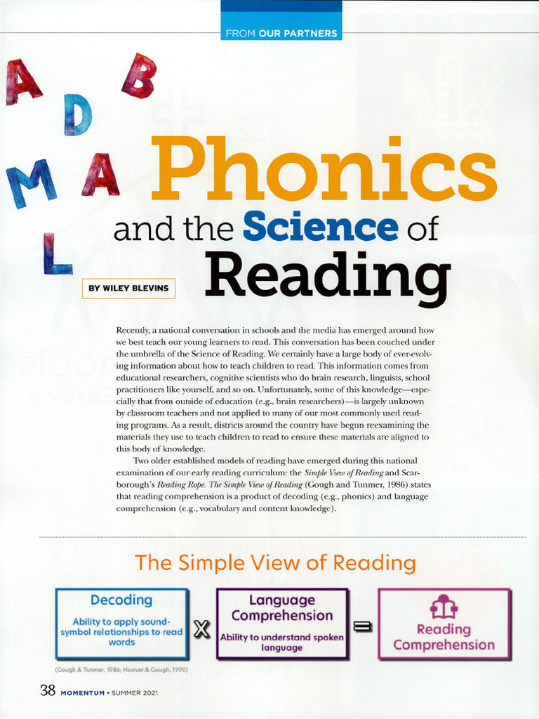 Phonics and The Science of Rea | PDF