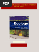 Ecology From Individuals to Ecosystems 4th Edition Michael Begon All Chapters Instant Download
