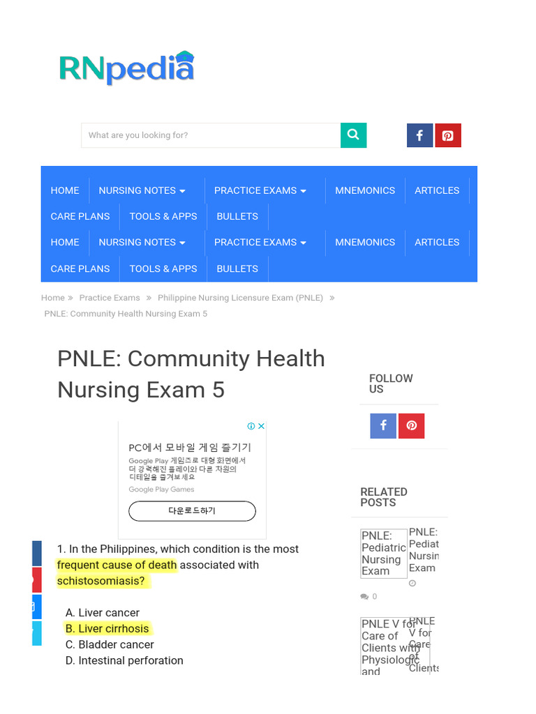 PNLE Community Health Nursing Exam 5 | PDF | Infection | Hiv/Aids