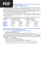 Practice Test 6 (2025 Format) | PDF | Behavioural Sciences ...