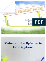 Surface Area Sphere and Hemisphere