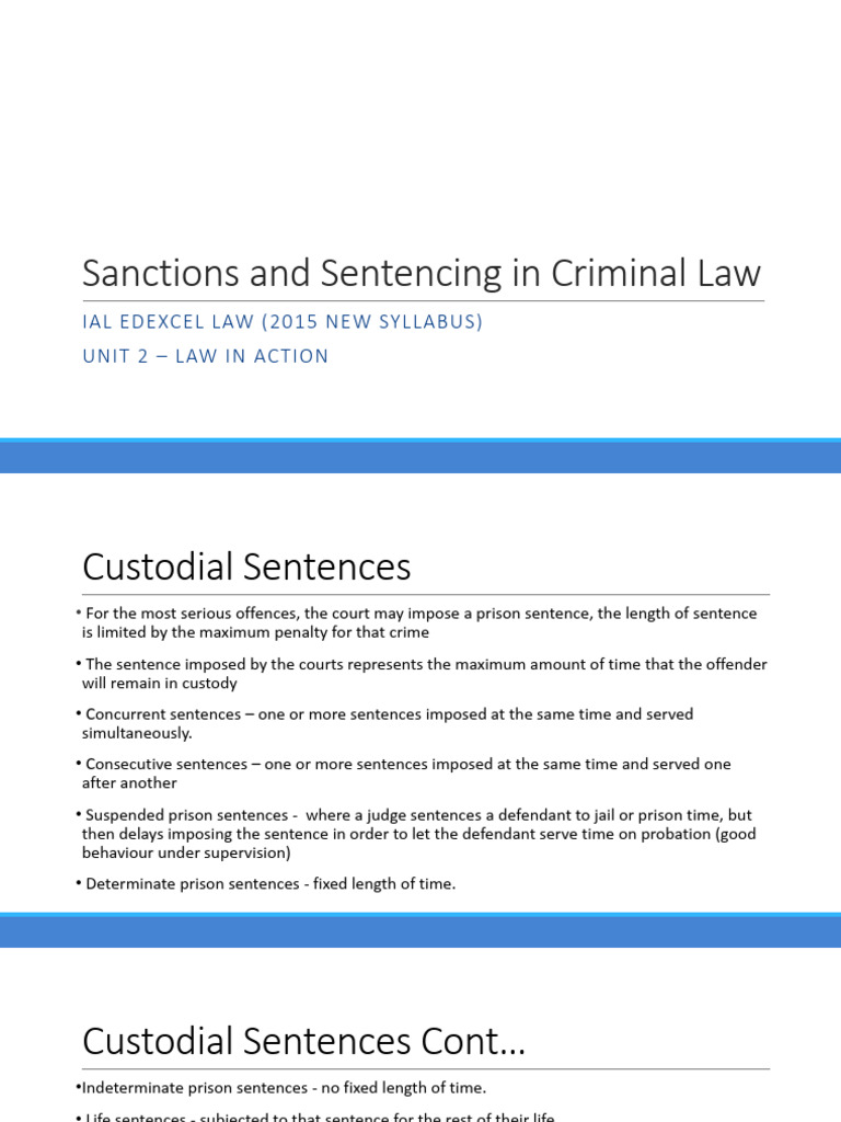 Sanctions_and_Sentencing_in_Criminal_Law | PDF | Sentence (Law) | Crimes