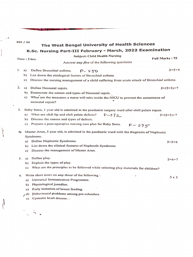 Print 3rd Yr Pediatric | PDF