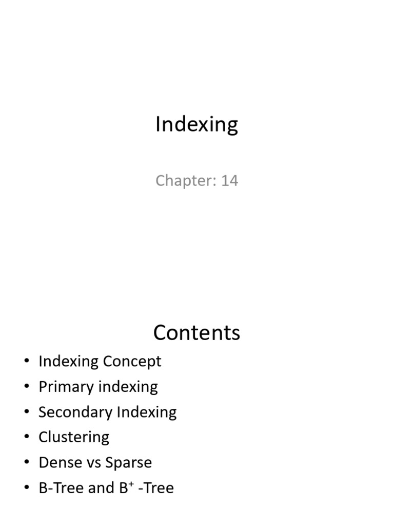 Indexing | PDF | Database Index | Information Science