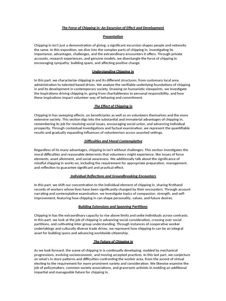 The Force of Chipping in | PDF | Psychology | Social Psychology