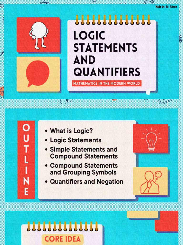 Week 11 Logic Statements and Quantifiers | PDF