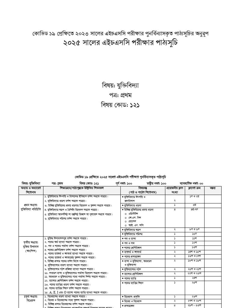 HSC Logic 1-2025 | PDF