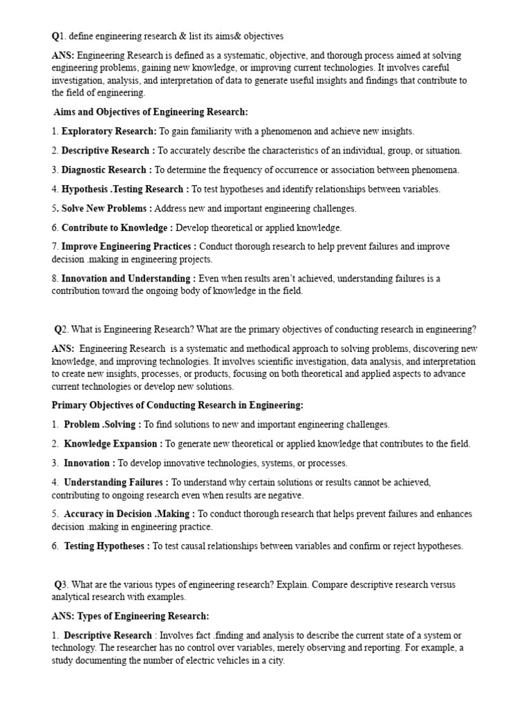 Understanding Engineering Research Objectives | PDF | Citation | Plagiarism