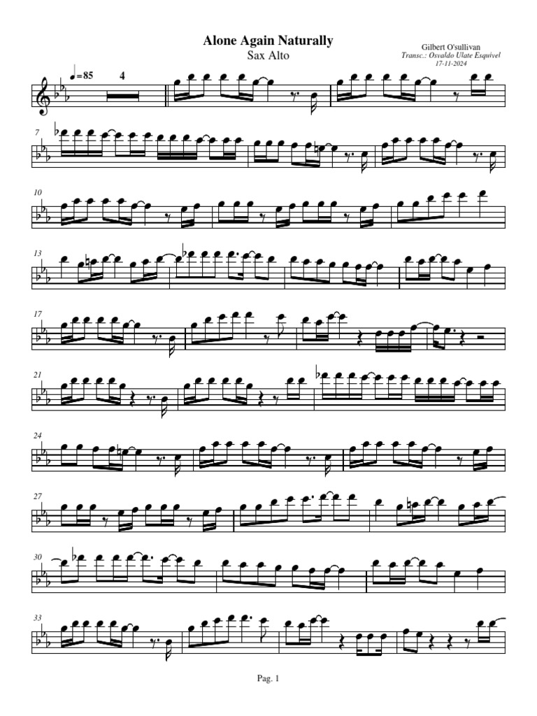 Alone Again Naturally SA 01 | PDF
