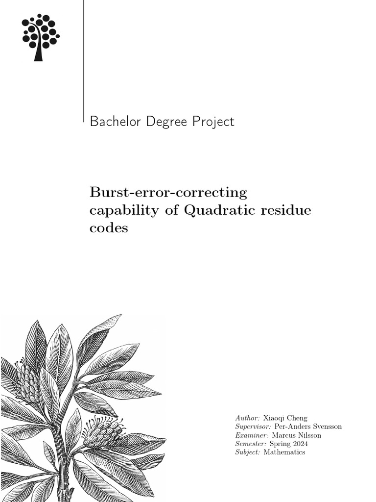 FULLTEXT01 | PDF | Code | Matrix (Mathematics)