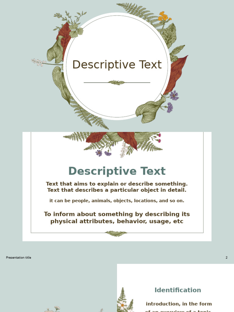 Bahan Ajar Descriptive Text - Irma Khusnia | PDF | Linguistic Typology ...