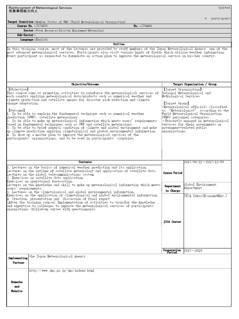 Enhancing Meteorological Services Training | PDF | Meteorology ...