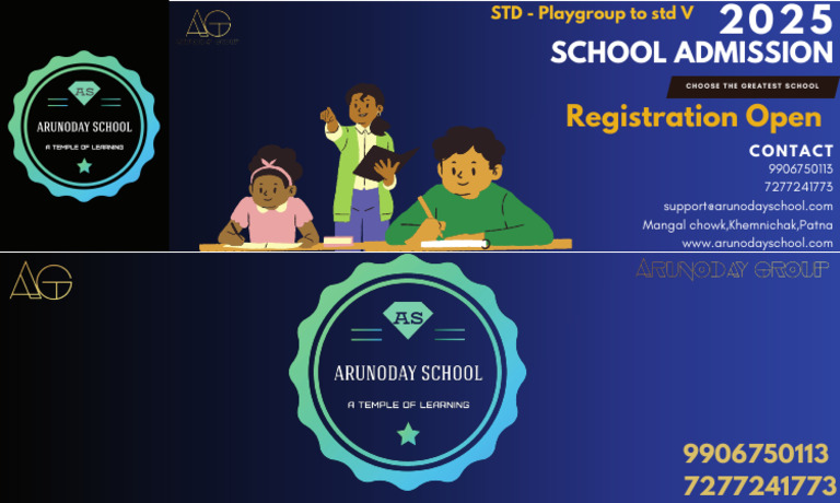 Arunoday School Admissions 2025 Open | PDF