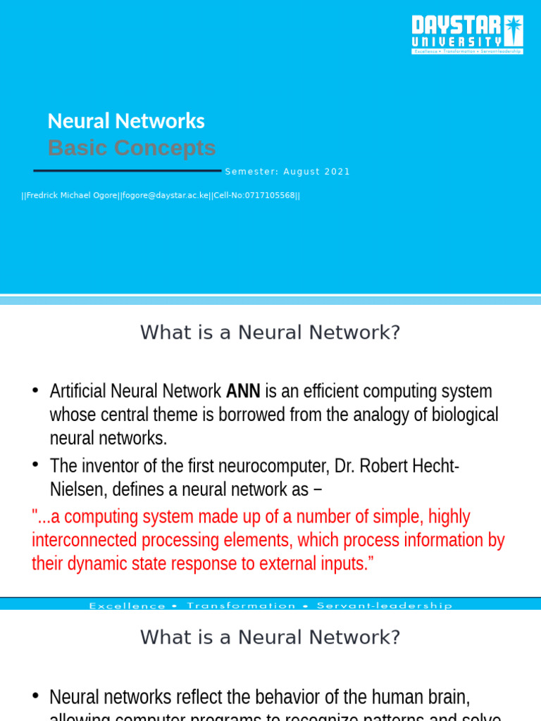 Understanding Neural Networks Basics | PDF | Artificial Neural Network ...