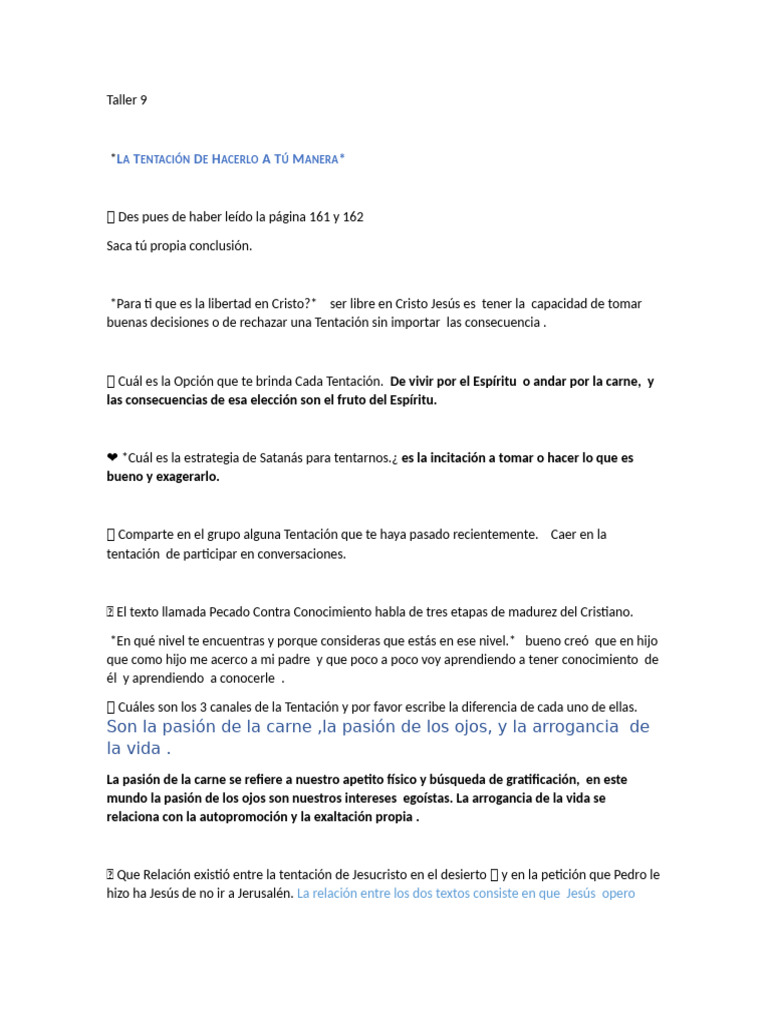 La Libertad y Tentación en Cristo | PDF | Creencia religiosa y doctrina ...