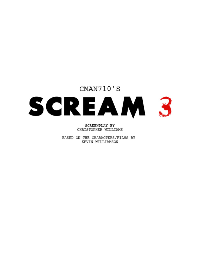 Scream 3 Screenplay Excerpt | PDF