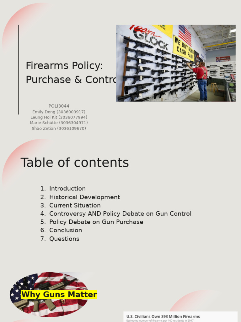 Gun Control Policies and Impact Analysis | PDF | Gun Politics In The ...