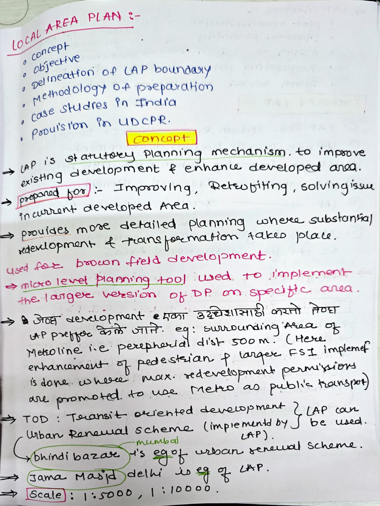 Local Area Planning Methodology in India | PDF