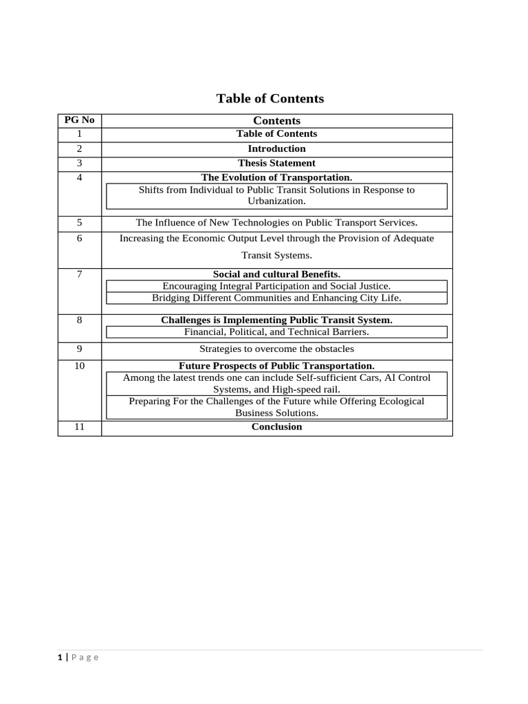 Importance of Public Transportation in Urban Development | PDF | Public ...