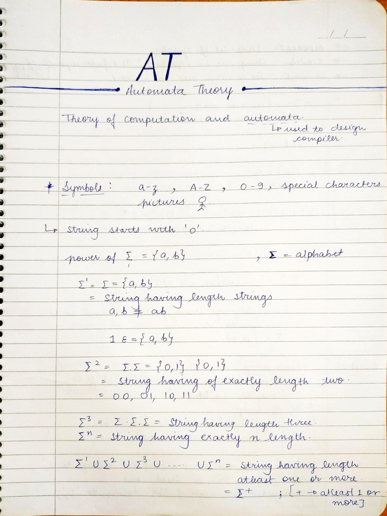 Automata Theory Part One | PDF