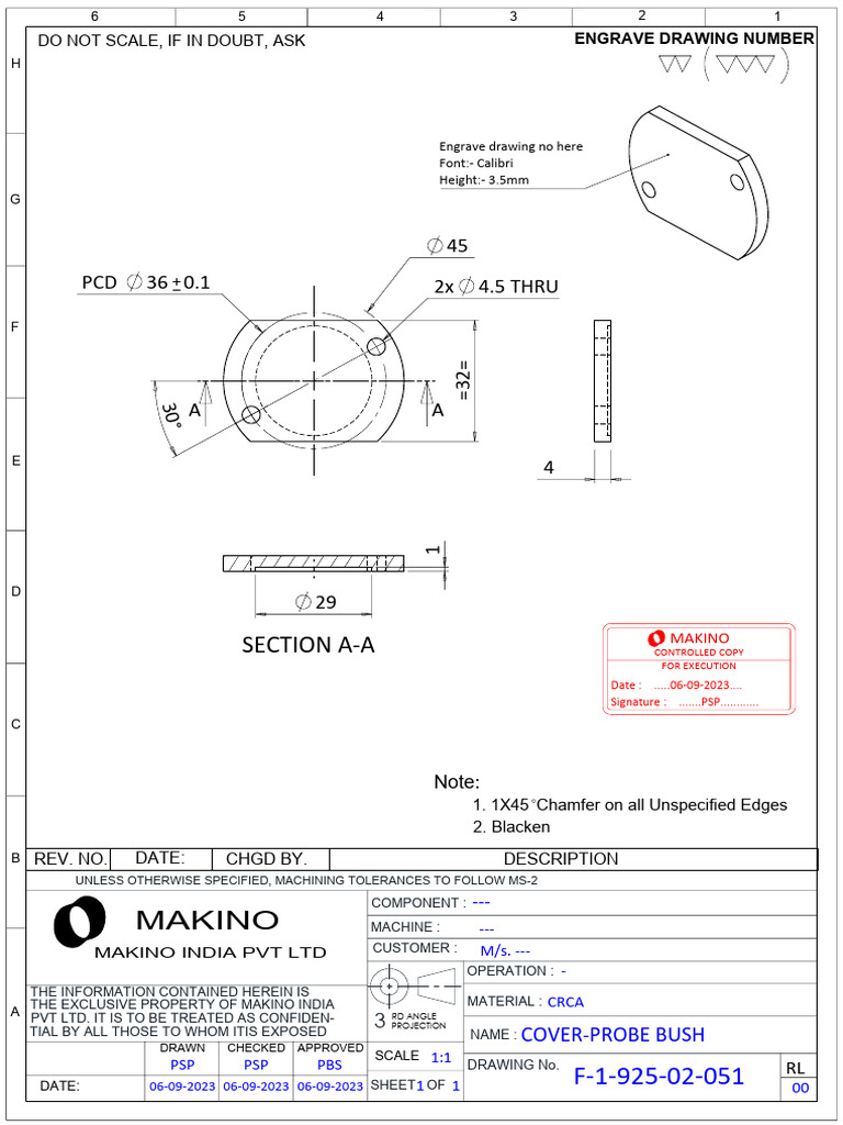 F-1-925-02-051 - Cover-Probe Bush | PDF | Industrial Processes