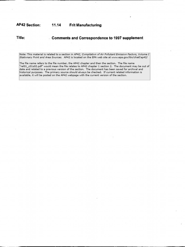 Frit making pdf air pollution