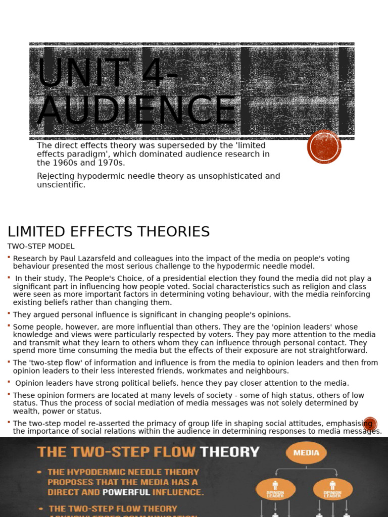 Limited Effects in Media Influence | PDF | Psychology | Liberal Arts ...
