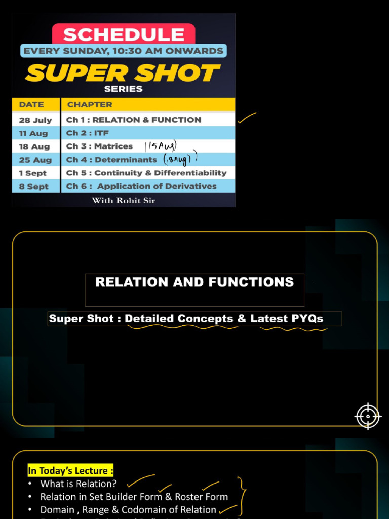 CH 1 Relations and Function Notes | PDF